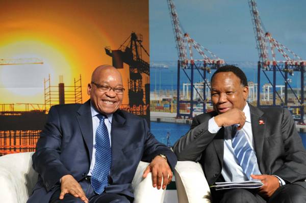 Partners become challengers as Motlanthe (R) takes on Zuma